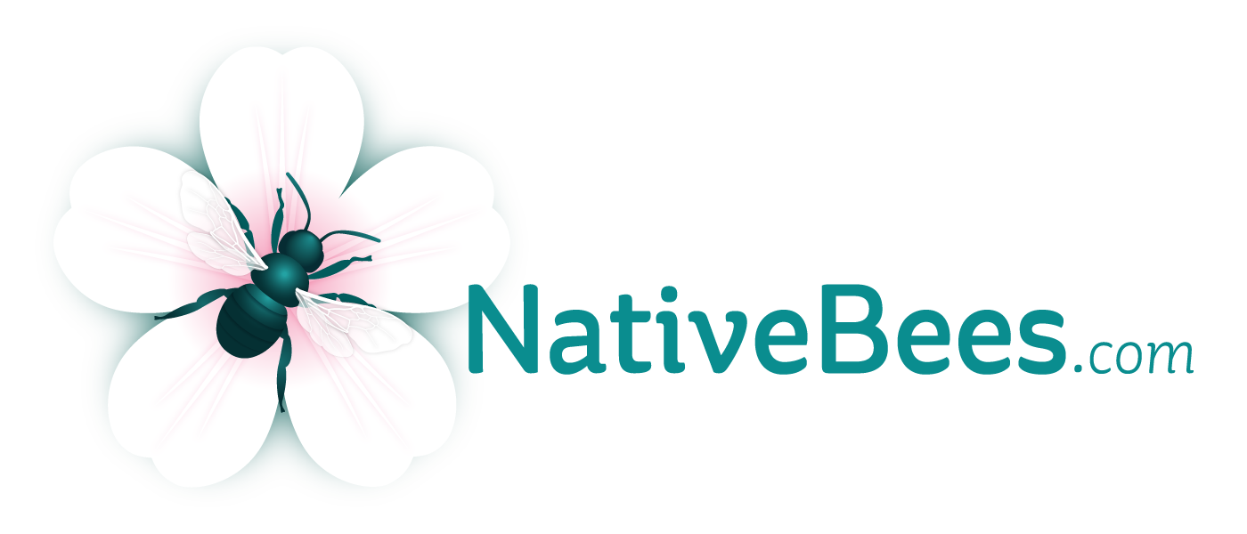 NativeBees.com Logo for native bee pollination services